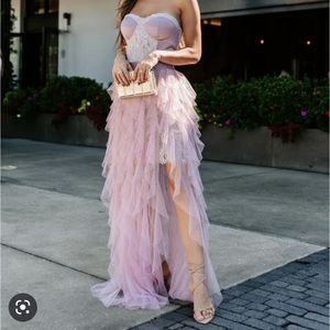 FOR ETERNITY TULLE RUFFLE
MAXI SKIRT - lavender skirt.